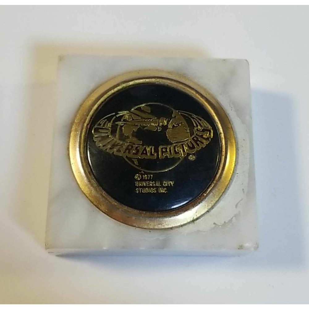 Vintage Universal Pictures 1977 Granite Paper Weight 2" x 2"